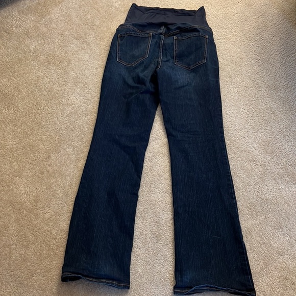 Old Navy Maternity Full Panel Bootcut Jeans - 12 Tall - Picture 4 of 6